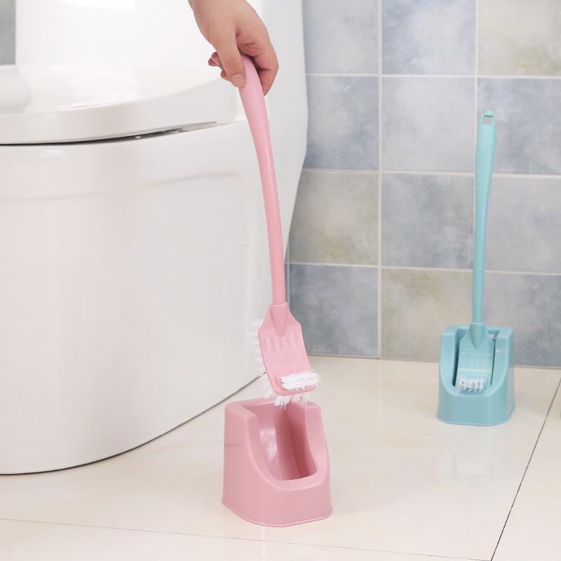1 PC Household Toilet Brush Set Long Handle Double Head No Dead End Cleaning Brush