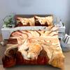 Golden Horse with Feathers. Bedding Sets Duvet Cover Sets Duvet Covers Pillowcases(1 * Duvet Cover 2 * Pillowcases, Without Duvet Insert)