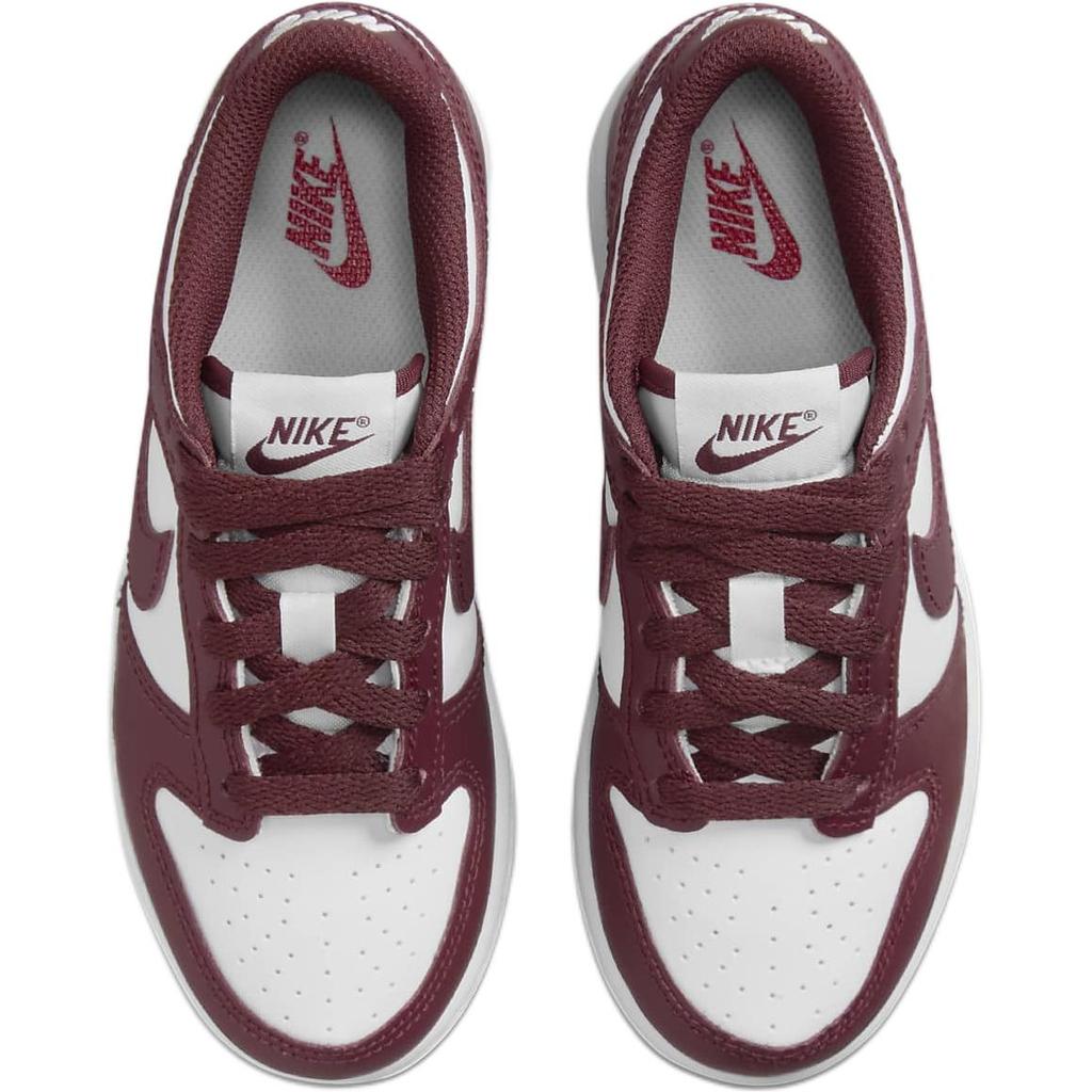 Nike Dunk Low PS Bianco Rosso Palestra Legno di Sequoia Unisex Scarpe da Ginnastica per Bambini FB9108-115