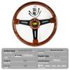 14" Retro Ferskentrefinish Ratt, Universell Passform for Beidouxing, Jetta & Yishen, Racing Titandesign