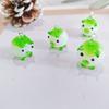 Glass Pigs Pendant Crystal Glass Animal Pigs Charm Cartoon Pig Hanging Charms for DIY Jewelry Keychain Chokers Making