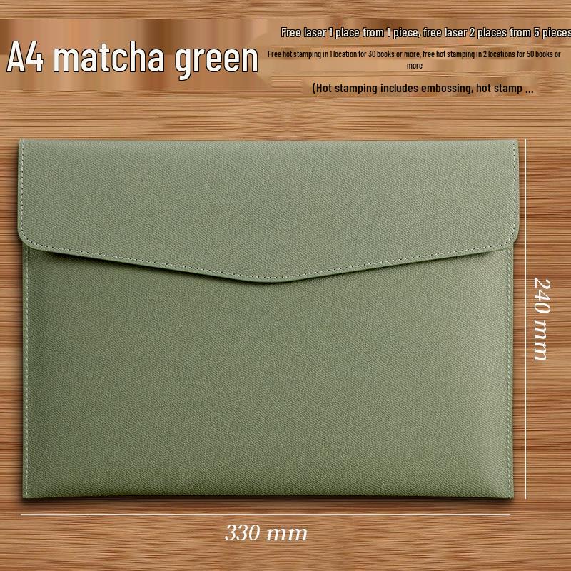 Custom A4 Lychee Grain Document File Bag and Briefcase