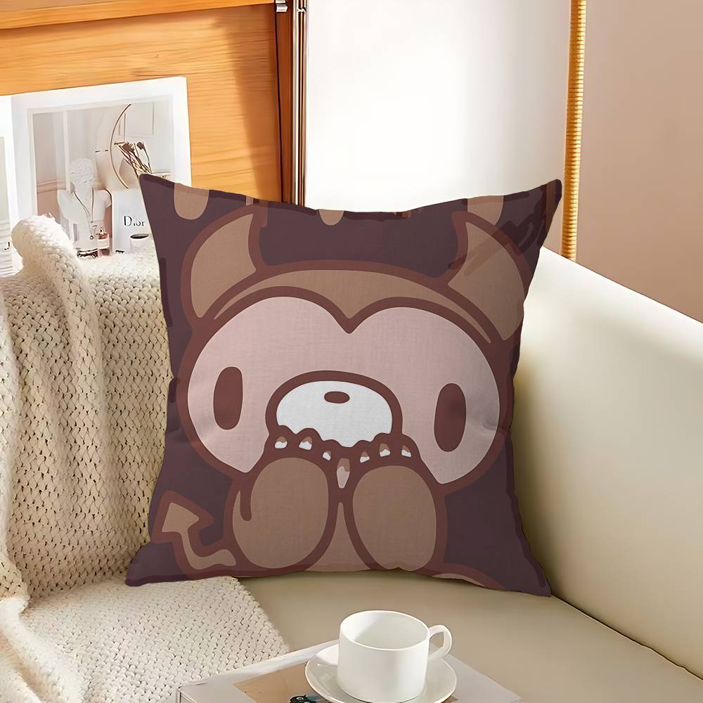 

Popular G-Gloomy B-Bear Character Cushion Cover Inches Farmhouse Decor Home Throw Pillow Covers For Couch Decorations 12x12Inch