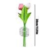 3D Romantic Car Sticker Bouquet Tulips Rose Flowers Sticker Car Body Decorations For Glass Window Automotive Vehicle Exterior