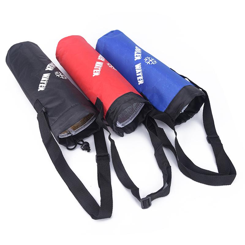 Water Bag Drawstring Water Bottle Pouch Insulated Cooler Bag Outdoor Traveling