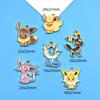 6pz Ciondoli Smaltati Personaggi Pokemon Pendente per Orecchini per Portachiavi Fai da Te Collana Accessori Gioielli in Metallo Cartone Animato Anime