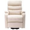 Massage Recliner with Rising Function Cream Fabric