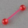 Bilancieri a sfera per piercing al corpo con borchie per lingua e naso luminosi alla moda punk da donna