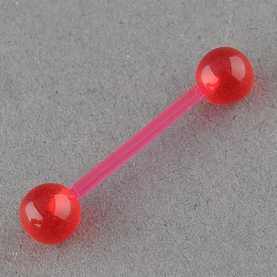 Bilancieri a sfera per piercing al corpo con borchie per lingua e naso luminosi alla moda punk da donna