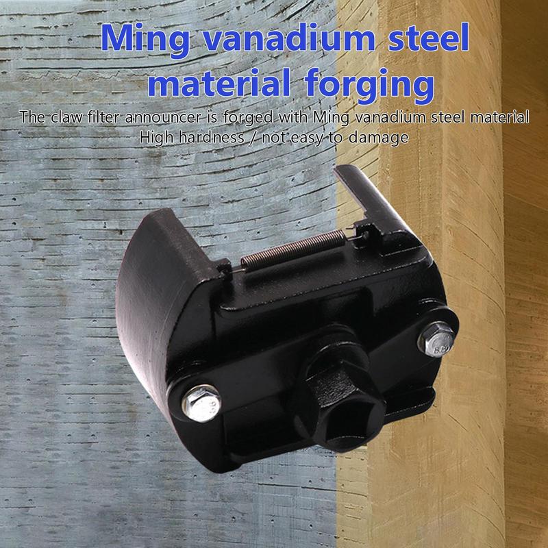 60 mm – 80 mm verstellbare Kappe zum Entfernen des Ölfilters mit Zickzack-Design. Universelles Werkzeug zum Entfernen des Ölfilters. Filterschlüssel mit 2 Backen