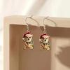 Adorable Christmas Puppy Earrings for Animal-Loving Girls