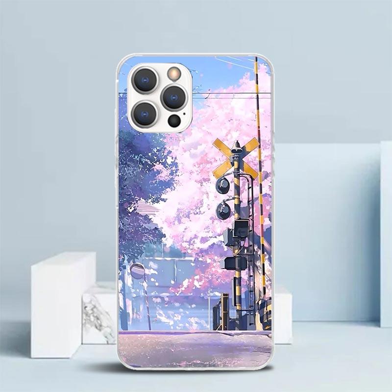 Anime Aesthetic Scenery Phone Case For IPhone 16 17 Air 16E 15 14 Plus 13 Mini 12 11 Pro Max 7 8 + SE 2020 Soft TPU Back Cover 1
