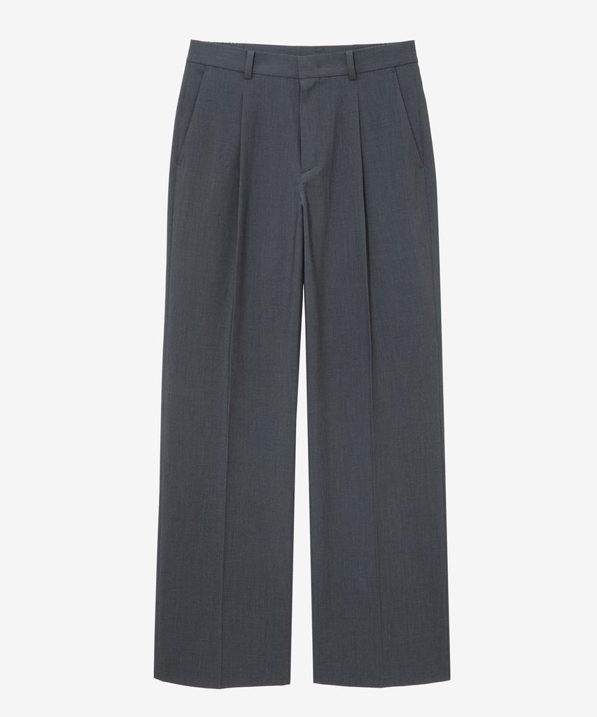 MINDBRIDGE Do Good_Wide Single-Pleat Coolmax Elastic Waist Slacks - 2 Colors