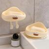 1Pcs Universal Punch Free Soap Box Multi-purpose Wall Mounted Soap Dish Box Cloud Cute Drainage Storage Rack Bathroom Supply