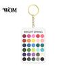 Personal Color Palette 2Pcs Keychain Pendant, Clear Acrylic Season Analysis Swatches Spring Summer Fall Winter Colors Keychain, Card, Gifts