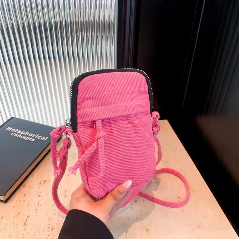 Japanese denim small bag 2025 new Korean version simple shoulder bag fashion niche casual messenger small square bag