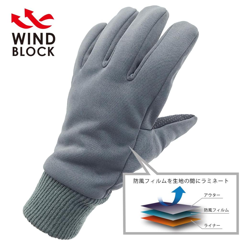 White Field Design Windproof Film Laminated One Size Fits Ideal for Outdoor and Winter Men's Gloves, All, Activities, Fishing, Work, (Gray)