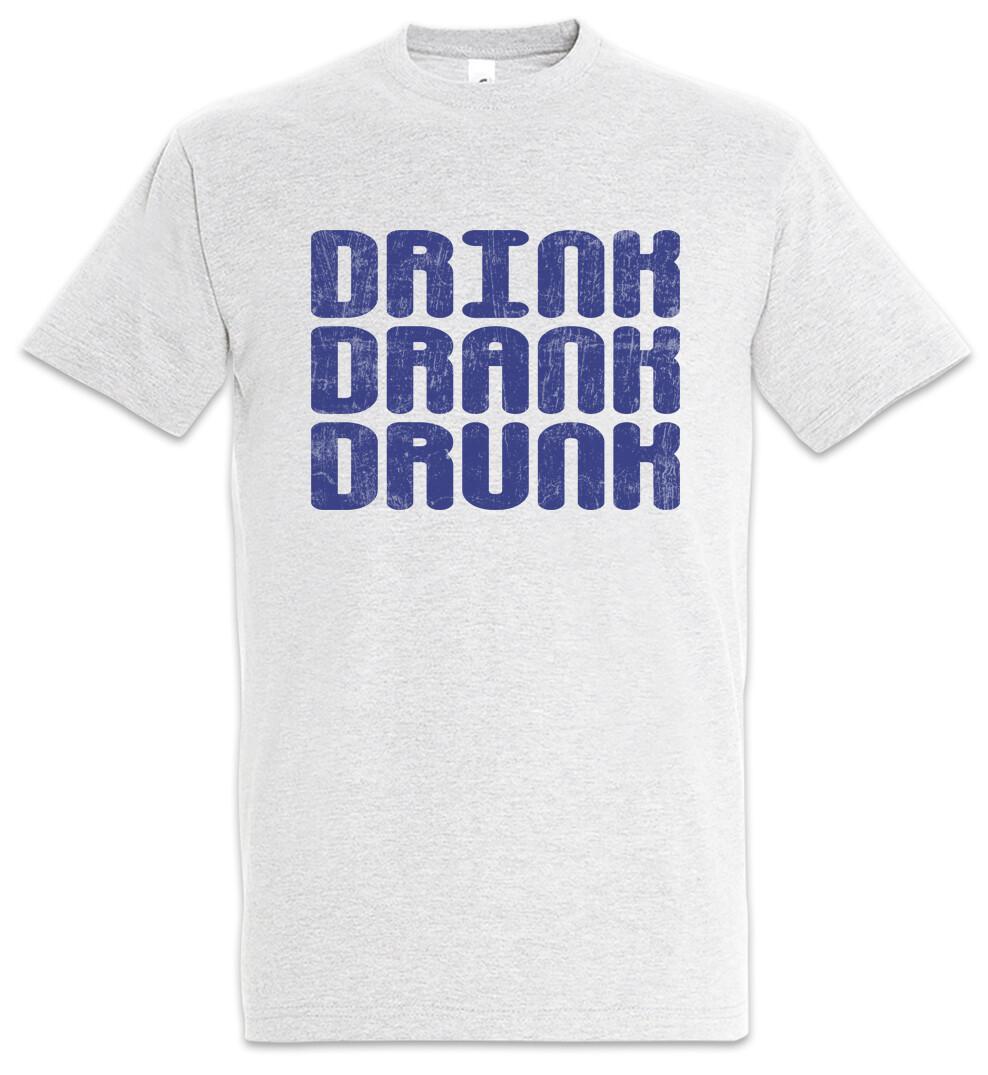 Drink Drank Drunk T-Shirt Party Alcohol Fun Booze Wasted Gin Whiskey Beer Wine 2XL