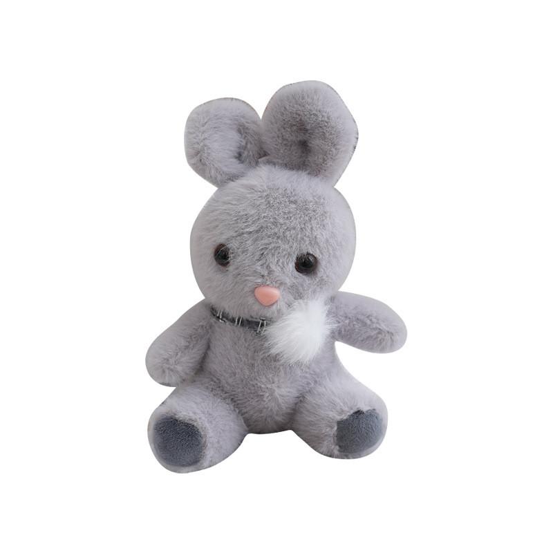 Bedårande plyschkanin nyckelring Söt björn ryggsäcksberlock Dockleksak Dekoration