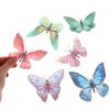 10Pcs 3D Hollow Colorful Butterfly Wall Stickers Pet Waterproof Decorative Stickers For Scrapbooking Diy Home Wall Journal