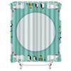 TU Penguin Polar Bear Shower Curtain Cute Winter Animal Bathroom Decor Waterproof Fabric Christmas Holiday Home Decor Gift
