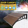 120x75cm Durable Door Canopy Awning Door & Window Awning for Outdoor Entrance Patio Sunshade