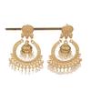 Bohemian Ethnic Style Pearl Earrings with Tassel and Bell Pendant