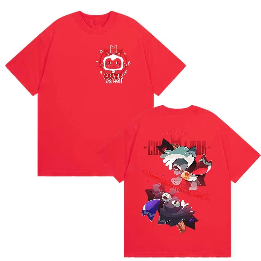 2026 Game Cult of The Lamb Graphic T Shirt Unisex Womens Vintage Harajuku Clothing Tshirts Casual Pure Cotton Vintage Tshirt