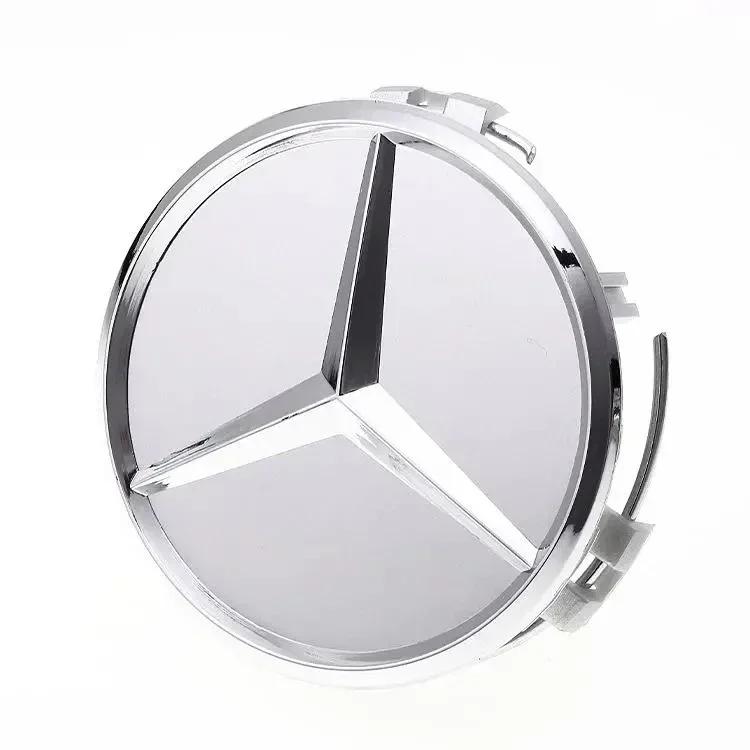 Car Sticker For Mercedes Benz 75MM Car Styling Wheel Center Covers Hub Caps Replacement For Mercedes Benz W211 W203 W204 W210 W1