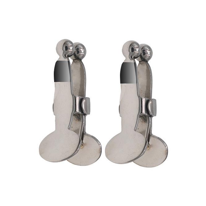 Strong Round Head Nipple Clamp Penis Electric Shock Pulse Sex Toys Sex Tools SM Female Adult Stainless Steel