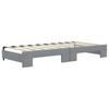 Vidaxl Sofa Rozsuwana Z Materacami, Jasnoszara, 90X190 Cm, Tkanina