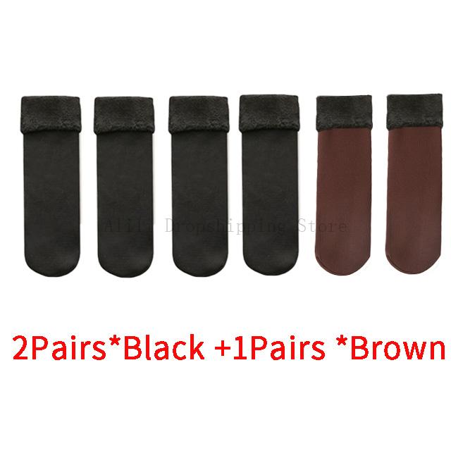 3 Paar Damen Winterstiefel Thermische Wollsocken Set Herren Gefütterte Socken Warme Fleece Socken Set Frau Zuhause Boden Dicke Strümpfe