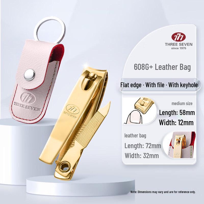 777 Gold Slanted Portable Nail Clipper