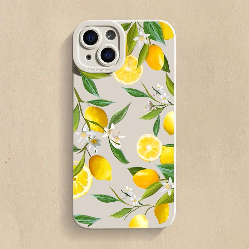 

Summer Fruit Lemon Flower Phone Case For Xiaomi Poco F6 F5 X5 M6 X7 Pro Mi 15 14T 13T 12T Pro 14 13 11 Lite 5G NE Soft Cover Poco F6