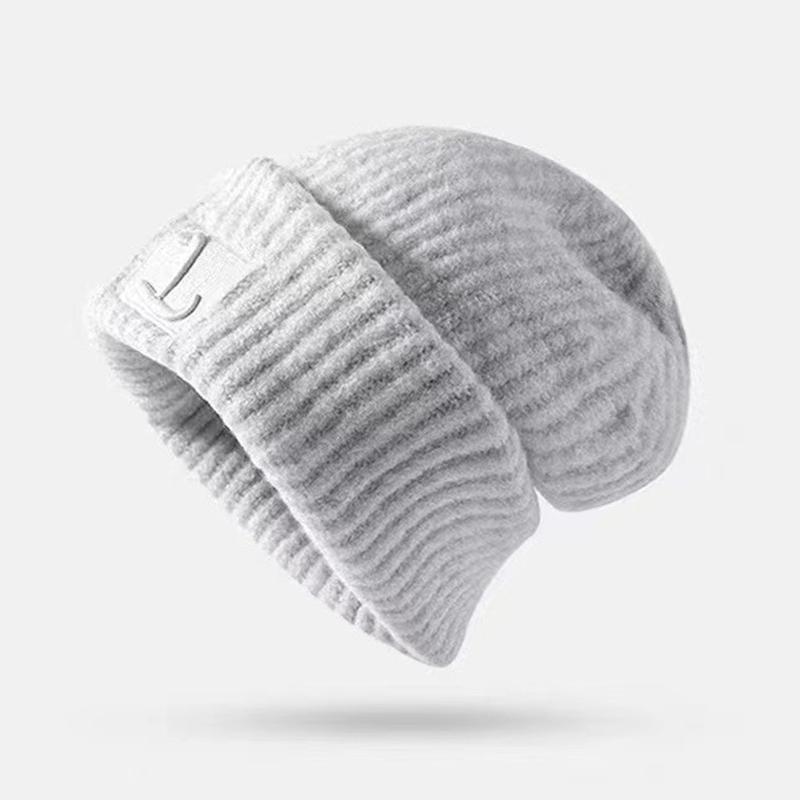 Autumn Winter Warm Hat For Women Girls Soft Loose Thickened Ear Protection Windproof Bonnet Fashion Versatile Hats Gifts
