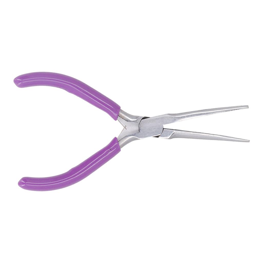 6in Needle Nose Pliers High Carbon Steel Body Mirror Surface Toothless Multifunctional Mini Jewelry