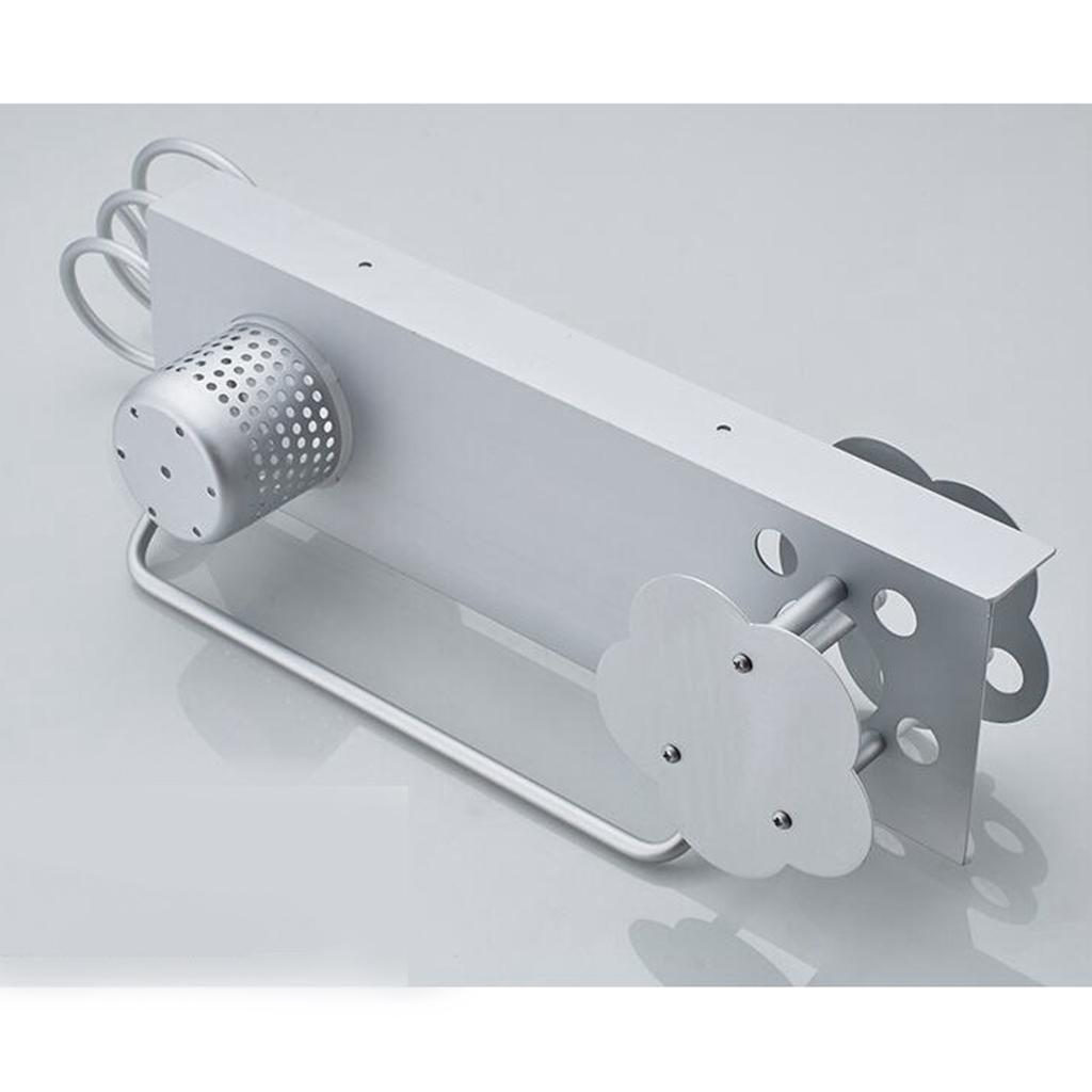 Dryer Holder,Hair Organizer Shelf Rack Stand,Wall Mount ,Bathroom Washroom Accessories Storage