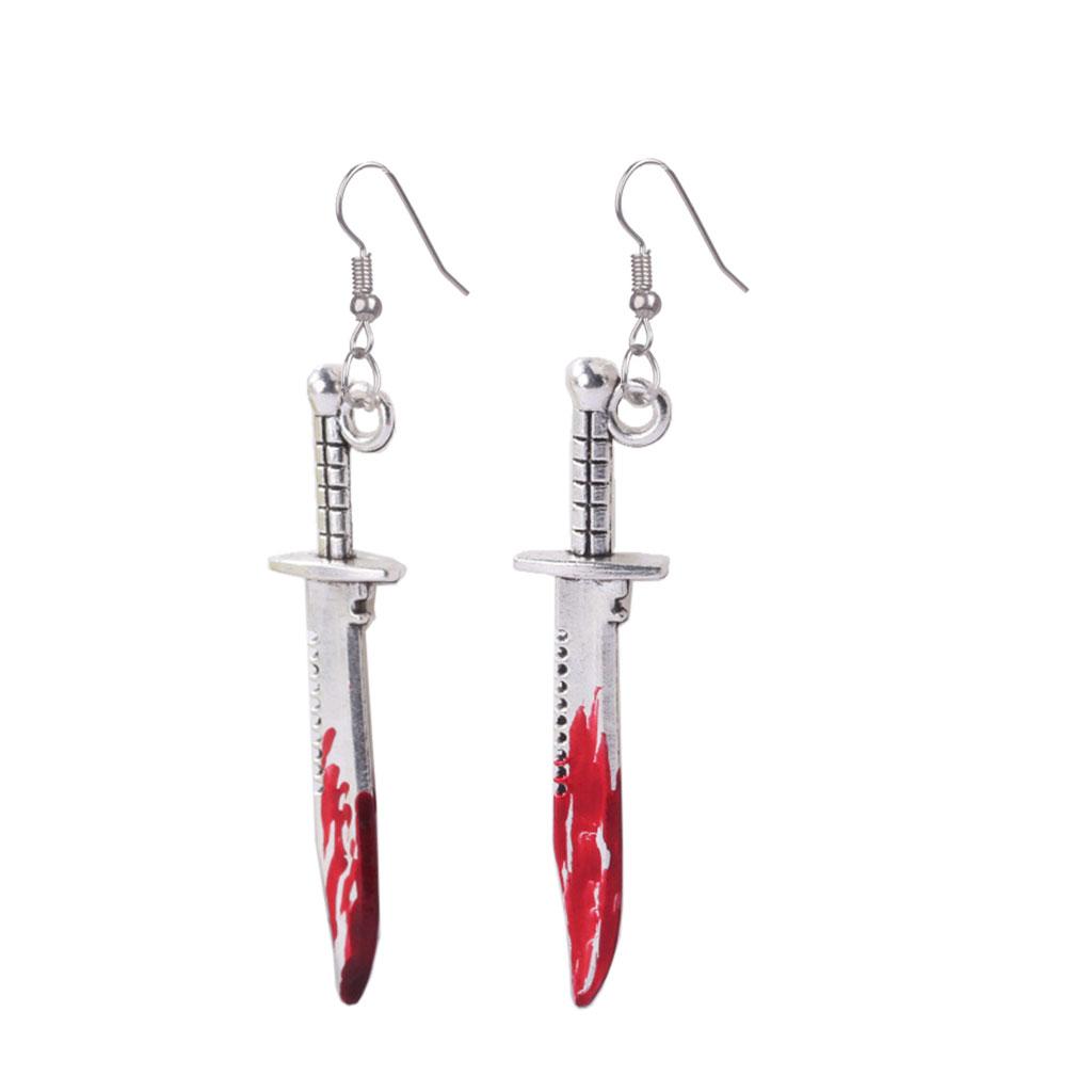 Halloween Earrings Knife Earrings Horror Jewelry Women Earrings Gothic Jewelry 1