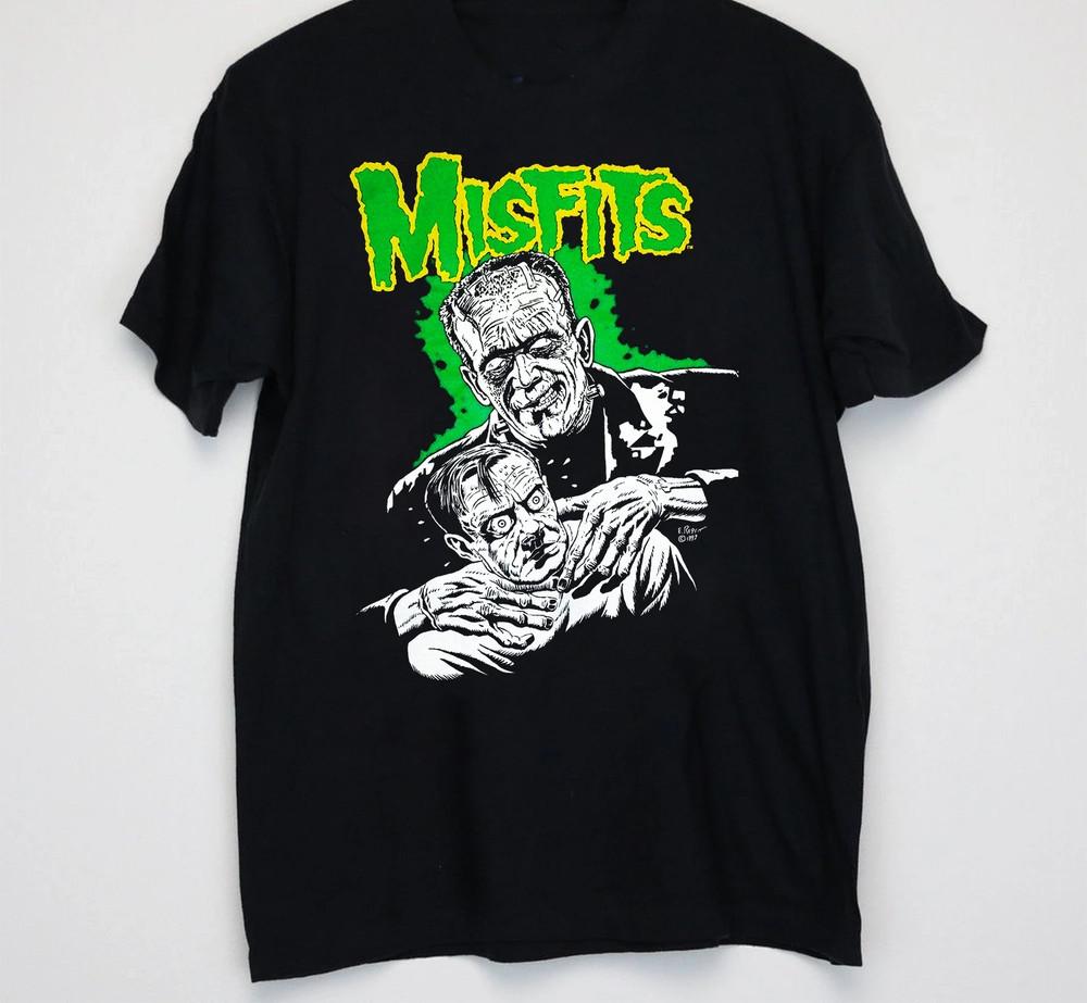 

Misfits Frankenstein Группа Хип-Хоп Хлопок Черный Мужская S-234XL Футболка LI1413 Унисекс Футболка M