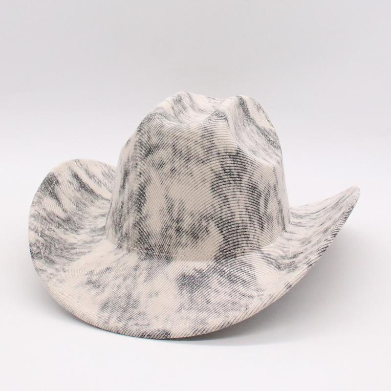 Men'S Outdoor Sunscreen Visor Western Prairie Gentleman'S Top Hat British Jazz Retro Textured Cowboy Hat
