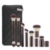 13 coffee makeup brushes with bag set, soft hair concealer brush, lip brush, eyeshadow brush, loose powder brush, detail brush, makeup now