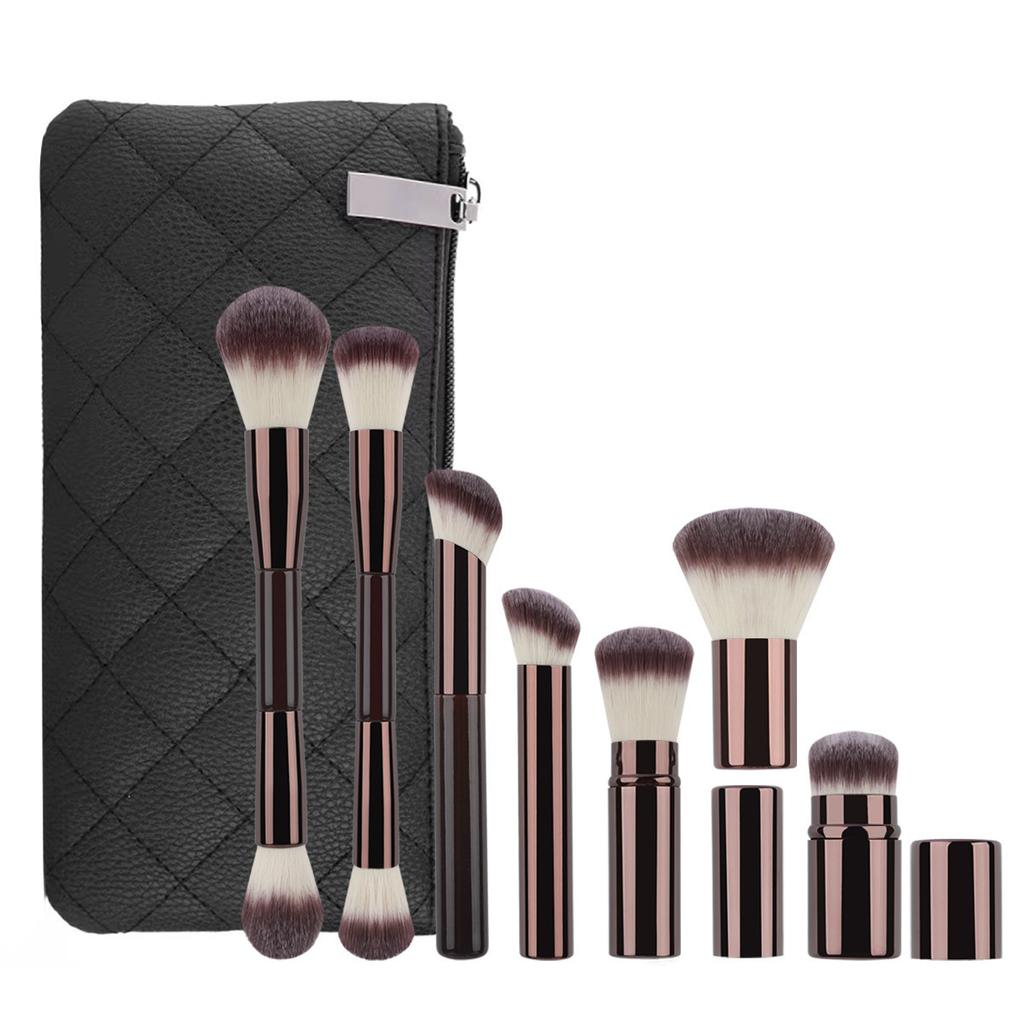 13 coffee makeup brushes with bag set, soft hair concealer brush, lip brush, eyeshadow brush, loose powder brush, detail brush, makeup now