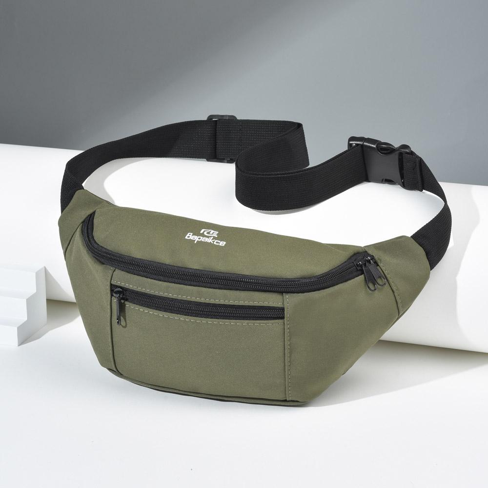 Stylish Large Capacity Crossbody Bag Oxford Cloth Outdoor Travel Fanny Pack For Men With Mobile Phone Multi-functional Chest Bag