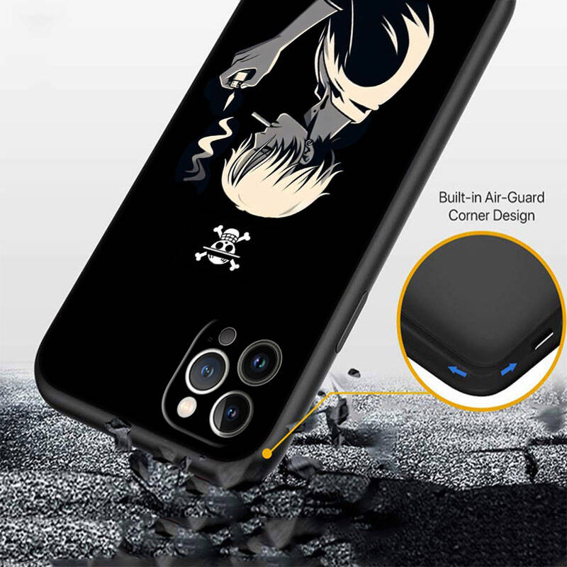MH123 One Piece Sanji Phone Shell Case for iPhone 7 8 11 12 13 14 15 16 17 16E XS Pro Max XR X SE Air