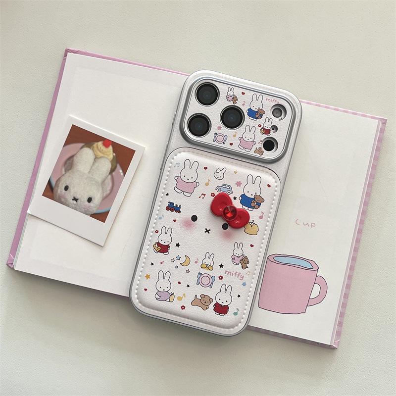 Cartoon Miffy iPhone 15/14 ProMax Anti-Fall Case