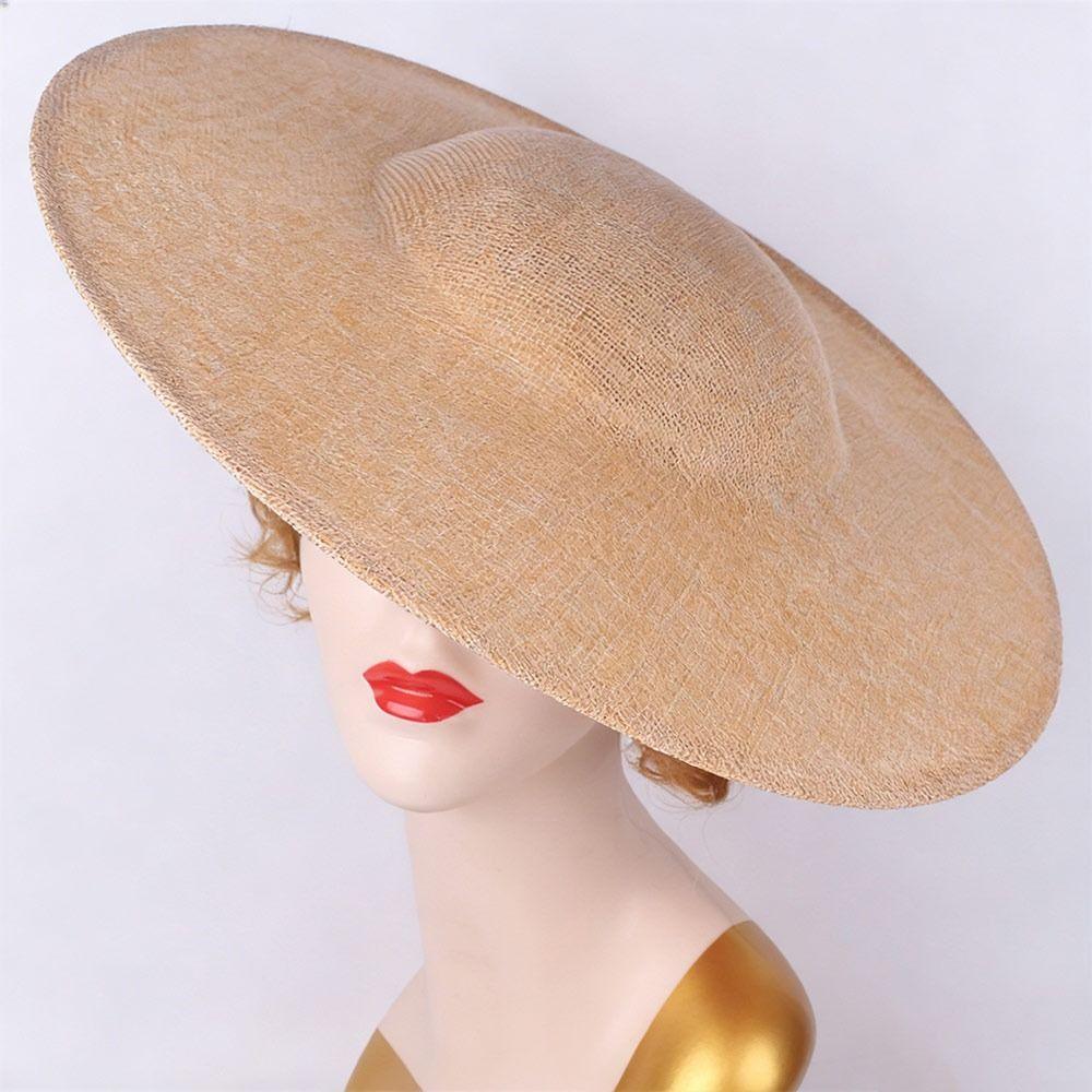New 40cm Fascinators Base Big with Clip Women Wedding Headpiece DIY Maillinery Cap for Cap Supplies