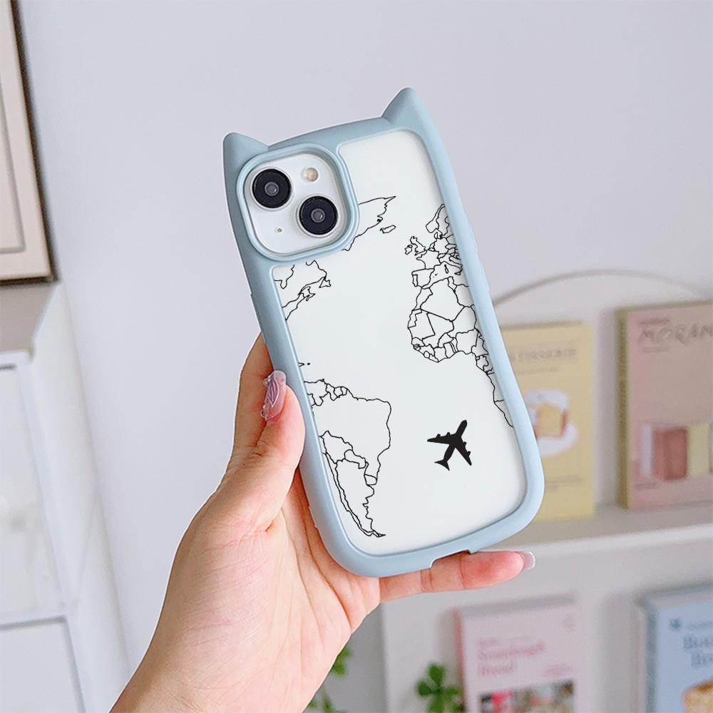 Мягкие чехлы для телефонов с кошачьими ушками для iPhone 16 15 13 12 11 Pro Max 14 Plus — фото 13