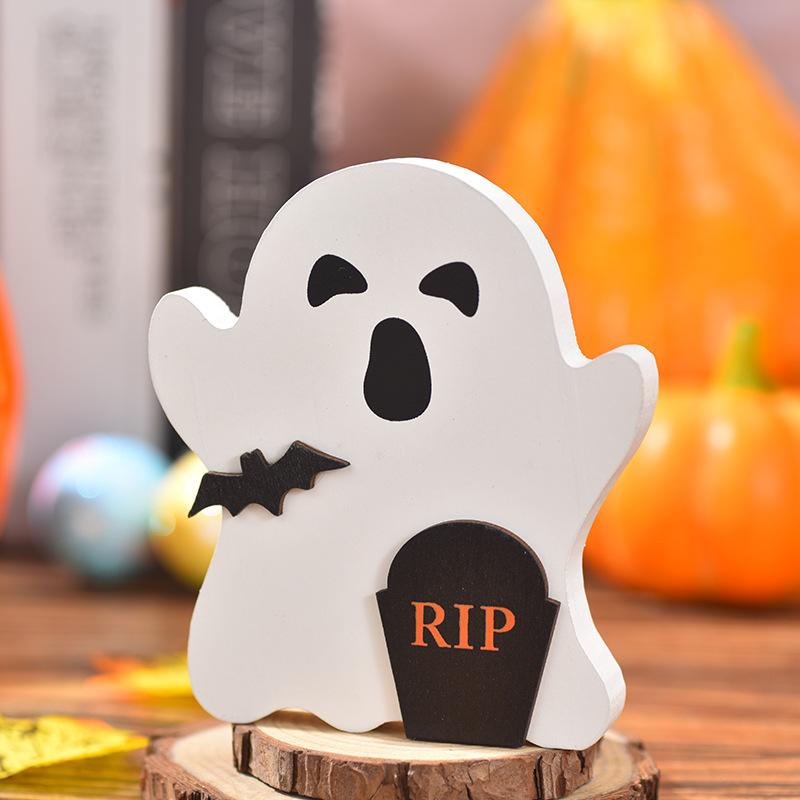 Halloween, Desktop Ghost Ornaments, Props Arrangement, Halloween Ornaments, New Styles, Cute Ghosts, Decorations, Wooden Ornaments