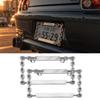 1 Paar Kettendesign Personalisierter Kreativer ABS-Kennzeichenrahmen Amerikanischer Standard-Fahrzeugkennzeichenhalter Kennzeichenabdeckungen Rahmen 6