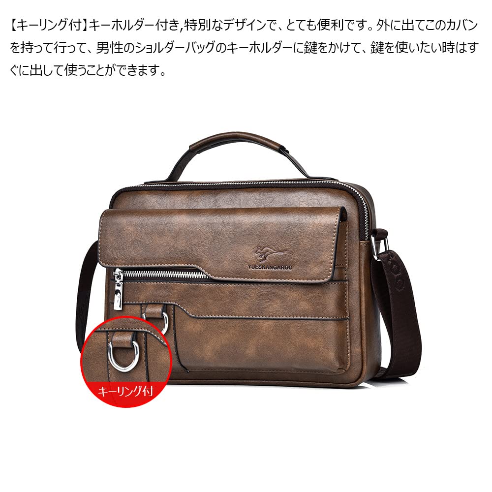 Whatna Schulter- oder Umhängetasche mit Schlüssel Dick Passend für iPad Horizontal Perfekt für oder Fahrrad HA109 Herren 2-Wege-Tasche, Crossbody, Handtasche, Ring, Leder,